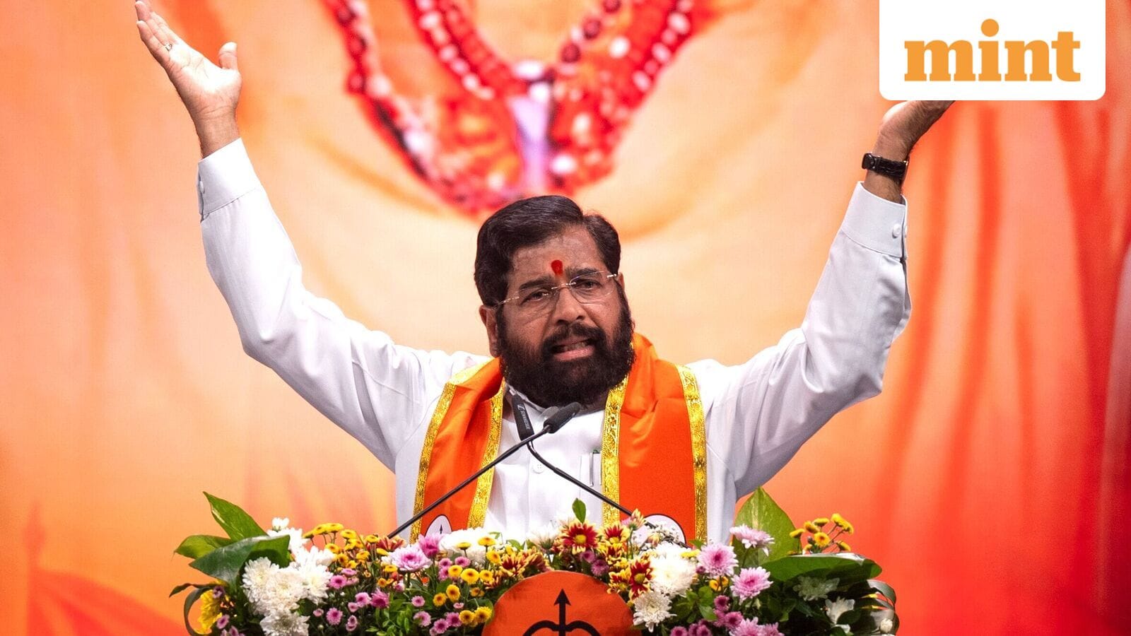 Eknath Shinde attacks Uddhav Thackeray at Shiv Sena's Dussehra rally, calls Sena UBT chief a 'conspiracy chief' | Mint