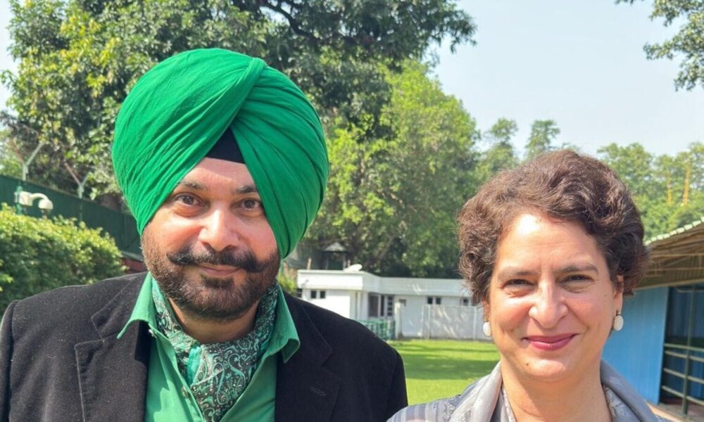 Navjot Singh Sidhu sparks political comeback speculation with Priyanka Gandhi Vadra picture | Mint