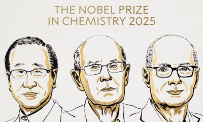 Scientists, spanning continents, win Chemistry Prize for bridging metals and organics