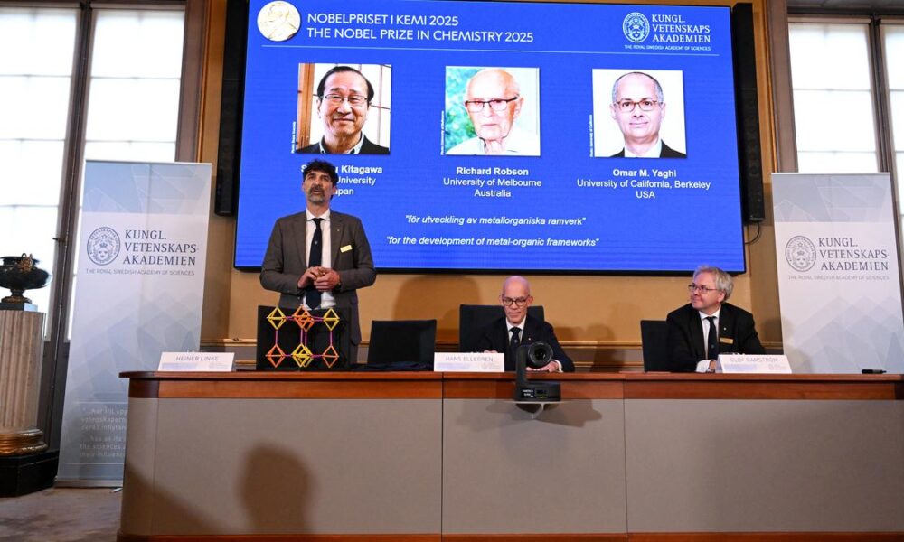 Why did metal-organic frameworks win the 2025 chemistry Nobel?