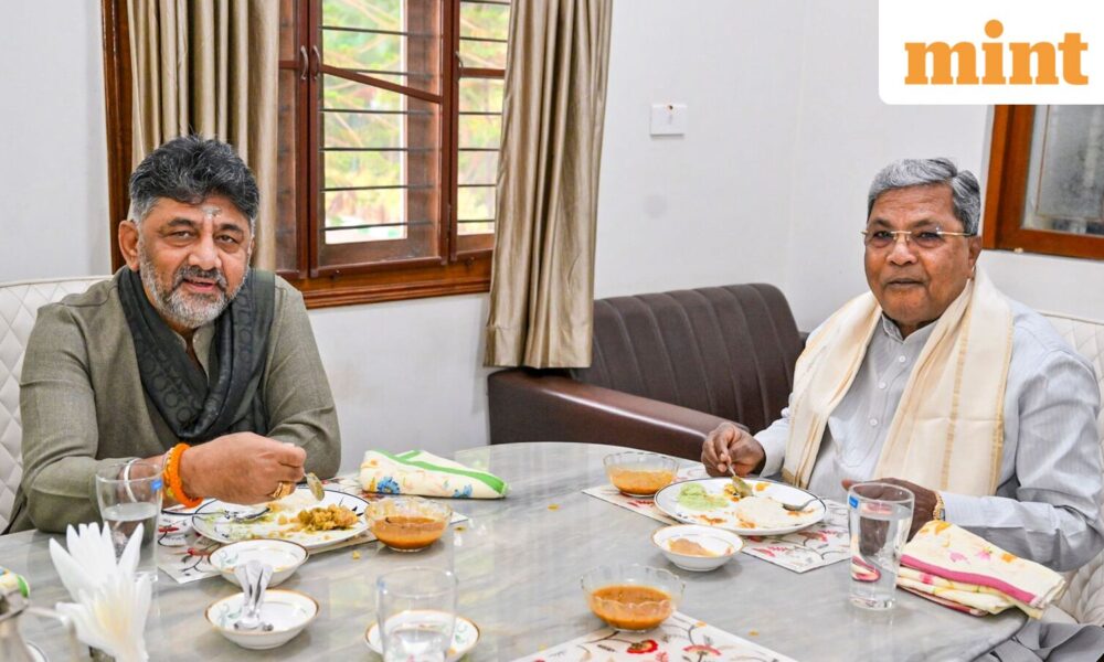 Breakfast did the trick? Siddaramaiah-Shivakumar claim ‘no differences’, eye 2028 agenda | Mint