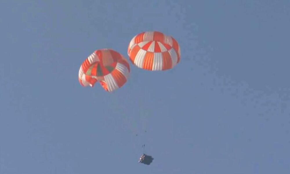 ISRO completes key test on main parachutes for Gaganyaan Crew Module