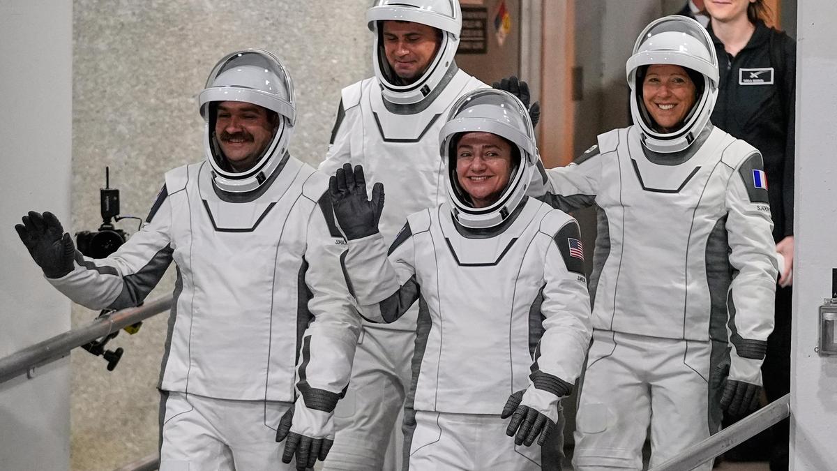 Four new astronauts arrive at International Space Station to replace NASA's evacuated crew