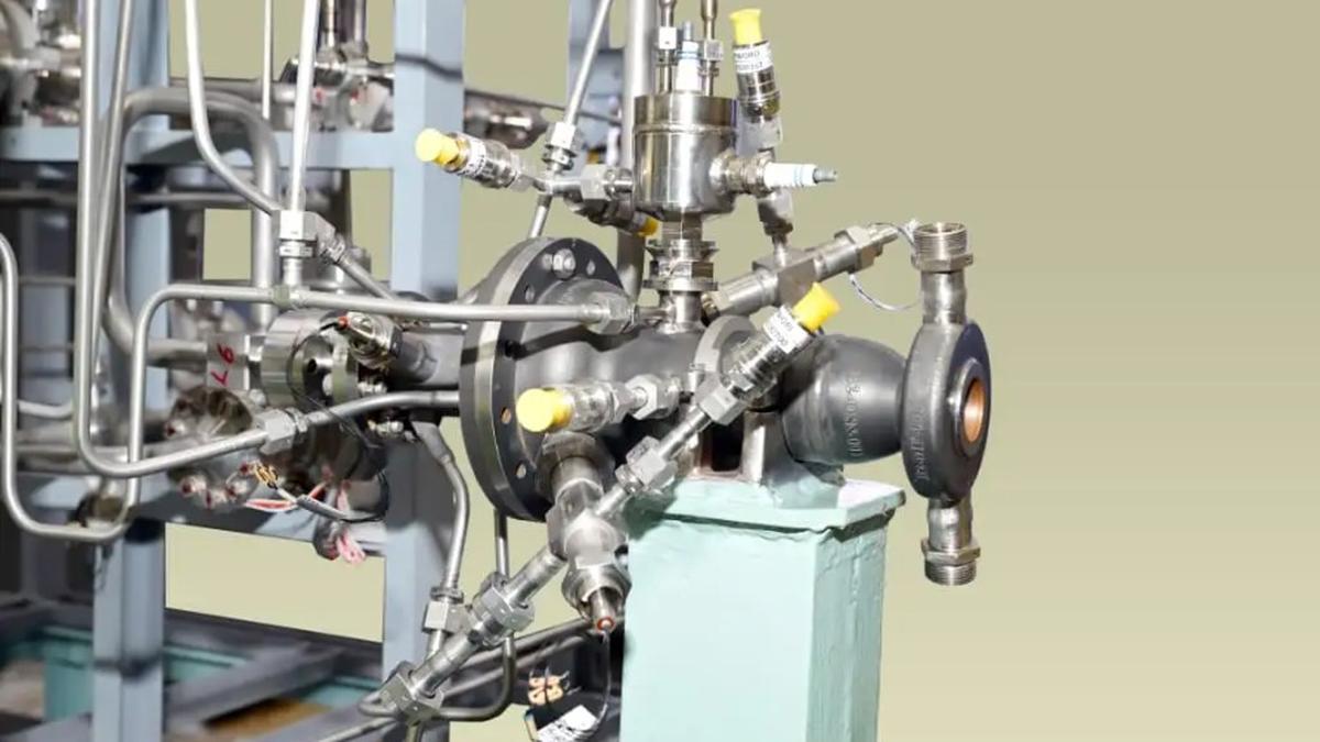 ISRO tests thrust chamber for LOX-Methane Engine