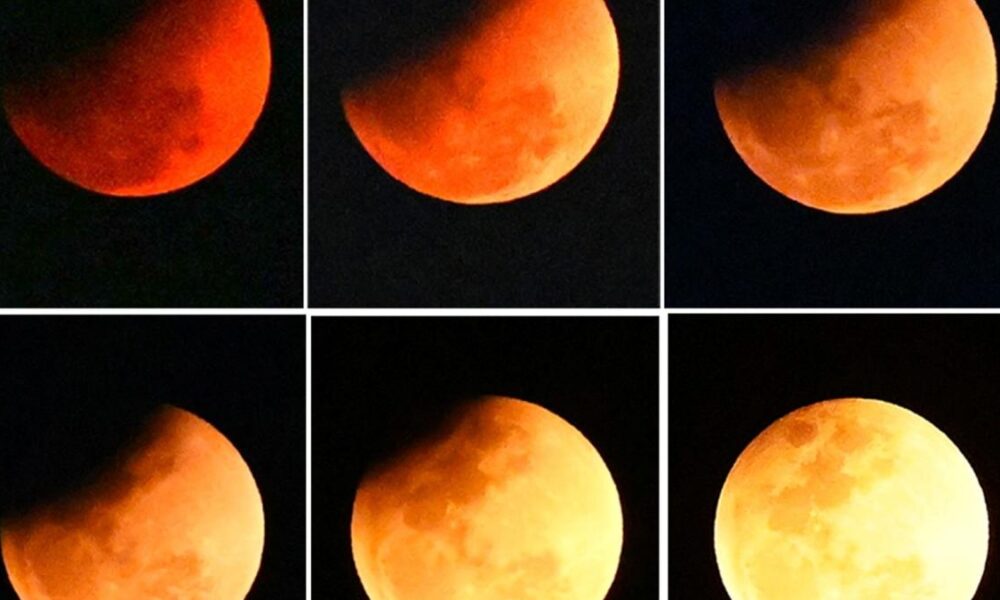 In pictures: Lunar eclipse enthrals skywatchers across India and the globe