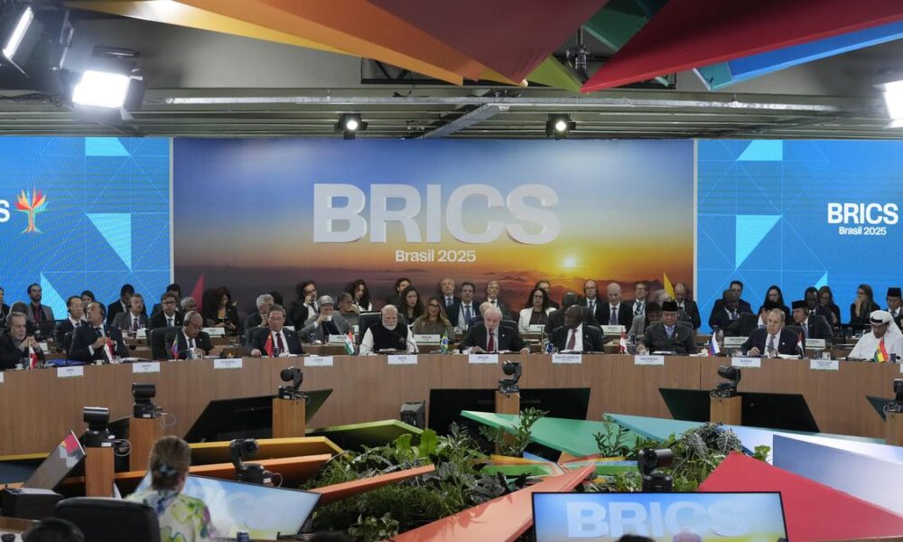 On scientific collaborations in BRICS